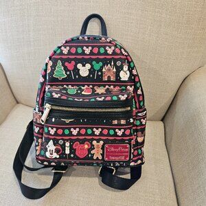 Disney Parks Christmas Snacks Loungefly Backpack